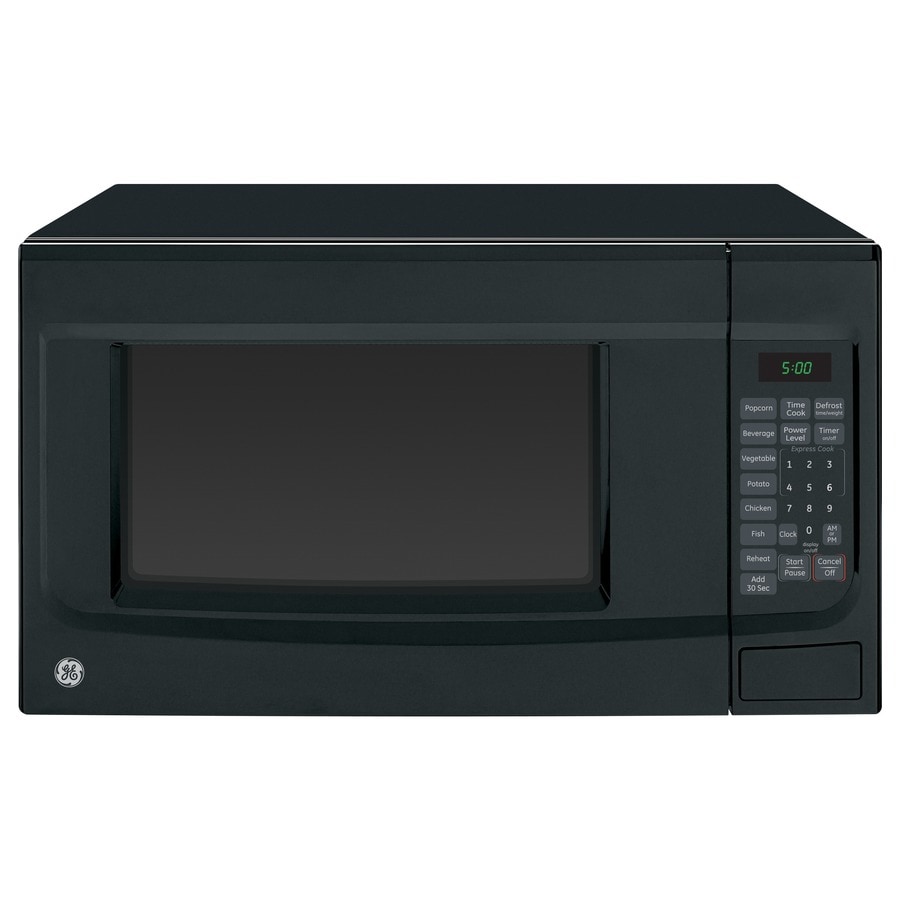 Ge 1 4 Cu Ft 1100 Countertop Microwave Black At Lowes Com