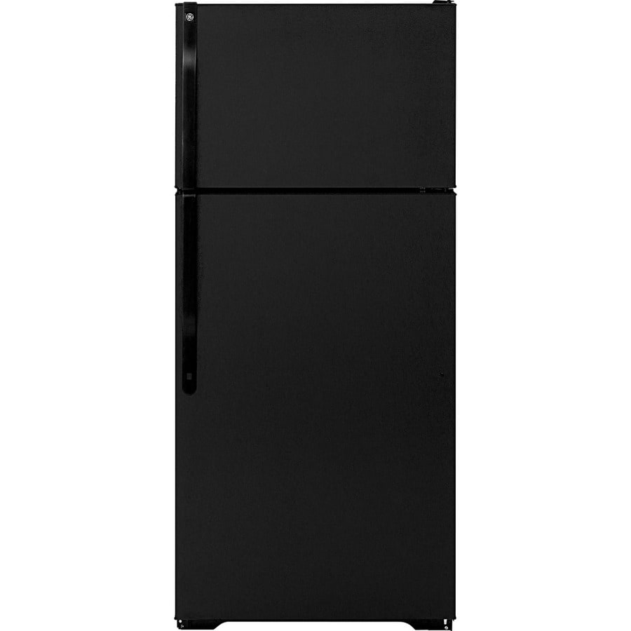 GE 16.5cu ft TopFreezer Refrigerator (Black) at