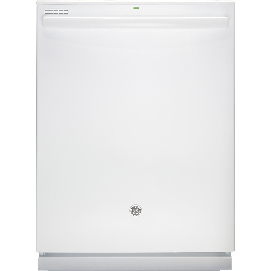 GE GDT550HGDWW Hidden 24-in Built-In Dishwasher (White), 48-dBA