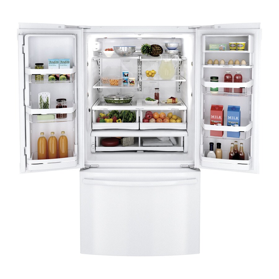 GE Profile Series PWE23KGDWW French-Door-Refrigerators - View #2