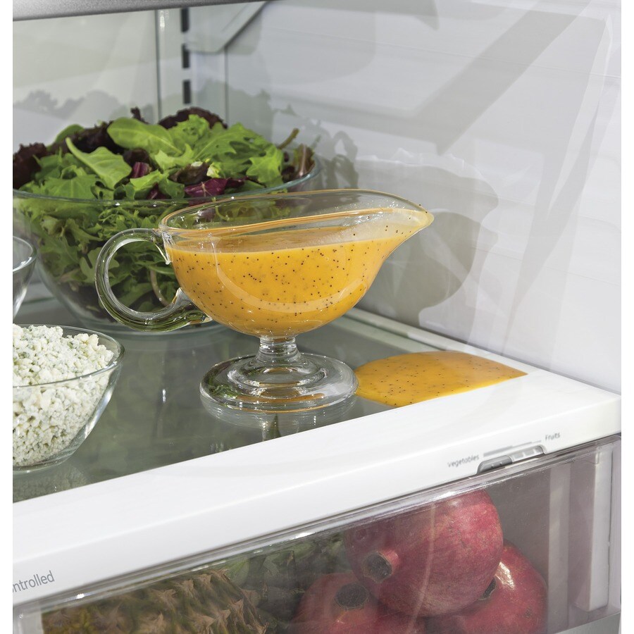 GE Profile Series PWE23KGDWW French-Door-Refrigerators - View #3