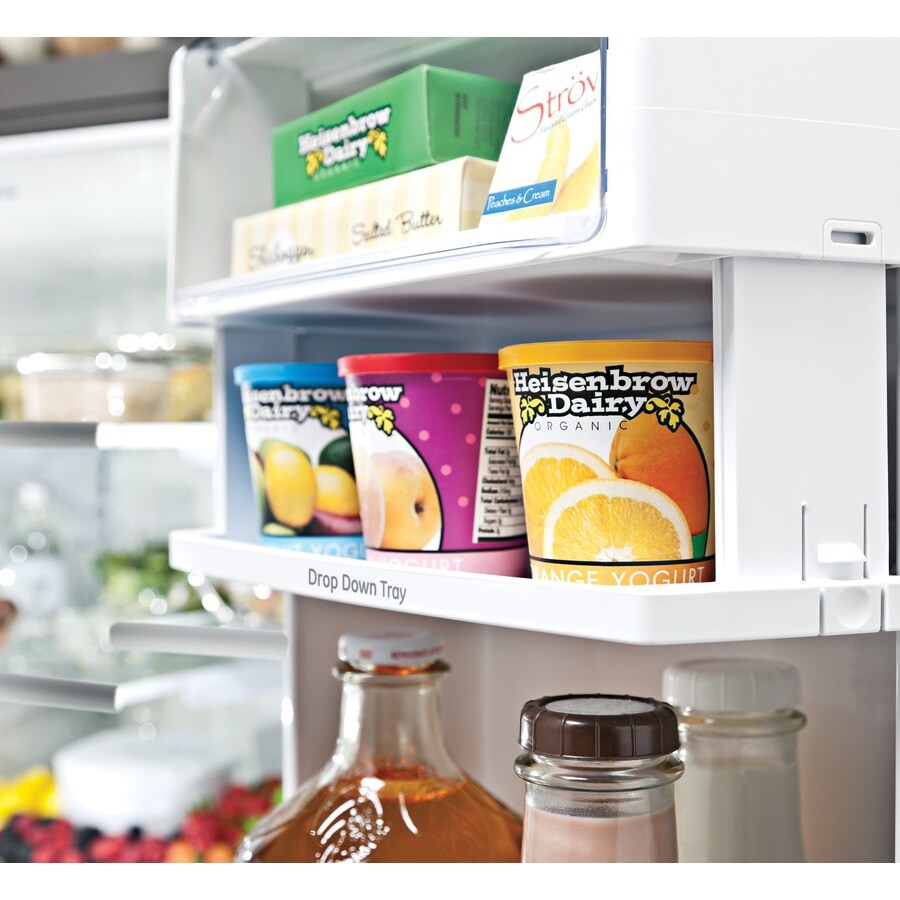 GE Profile Series PWE23KGDWW French-Door-Refrigerators - View #5