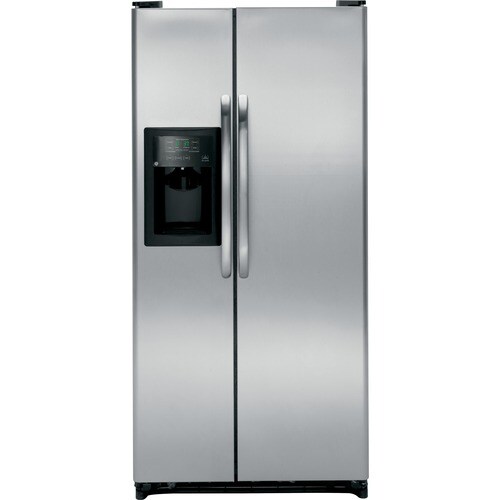 GE 20cu ft SidebySide Refrigerator with Single Ice Maker (Stainless