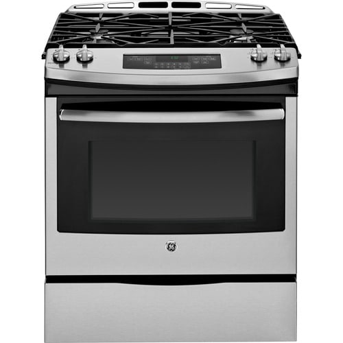 GE 30-in 4 Burners 5.6-cu Ft Self-Cleaning Gas Range (Stainless Steel ...