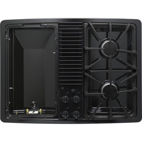 GE Profile 2Burner Downdraft Gas Cooktop (Black) 30in