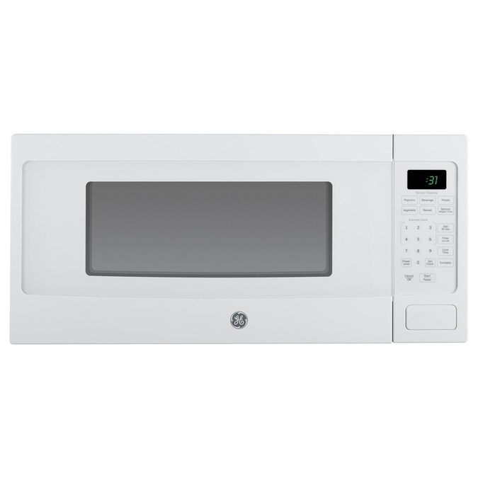 GE Profile 1.1-cu ft 800-Watt Countertop Microwave (White) in the