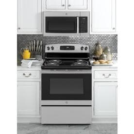 GE 1.6-cu ft Over-the-Range Microwave (Stainless Steel) (Common: 30-in