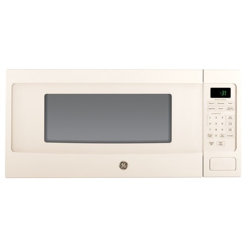 GE Profile 1.1cu ft 800Watt Countertop Microwave (Bisque) in the