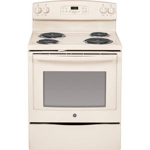 GE Freestanding 5.3cu ft SelfCleaning Electric Range (Bisque) 30in; Actual 29.87in