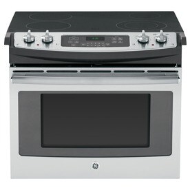 Drop In Electric Ranges At Lowes Ge 30 In Smooth Surface 4 Cu Ft Self Cleaning Drop