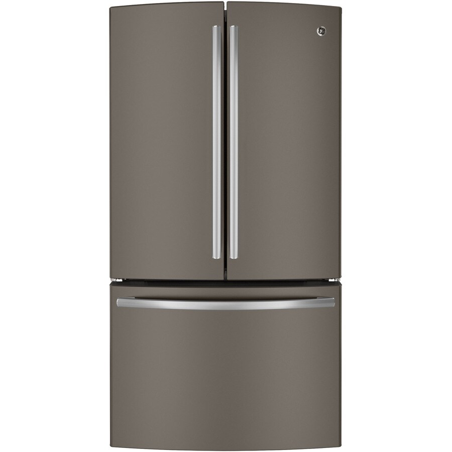 GE PWE23KMDES Profile 23.1-cu ft French Door Refrigerator with Ice Maker (Slate)