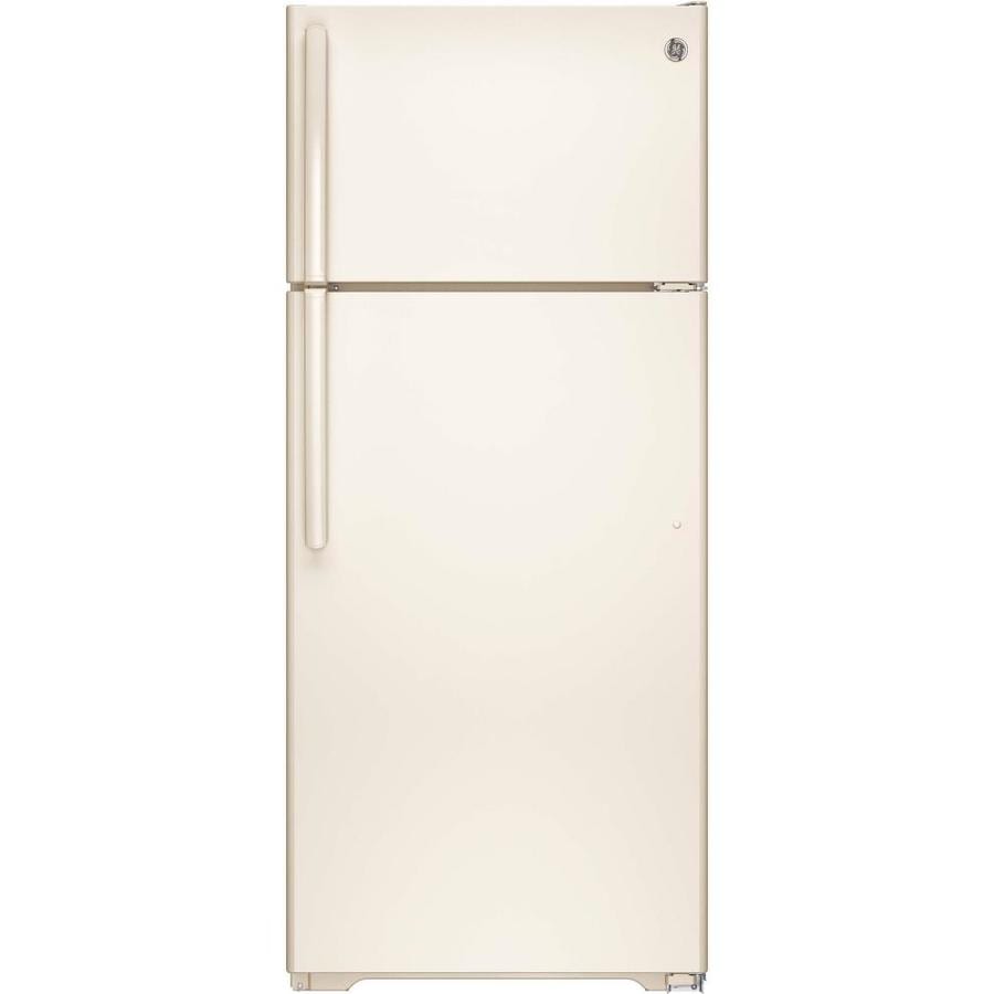 GE 17.5cu ft TopFreezer Refrigerator with Ice Maker (Bisque) ENERGY