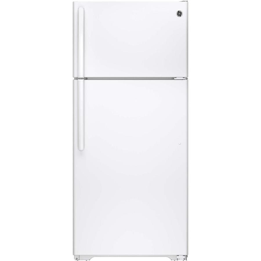 GE 15.5-cu ft Top-Freezer Refrigerator (White) ENERGY STAR