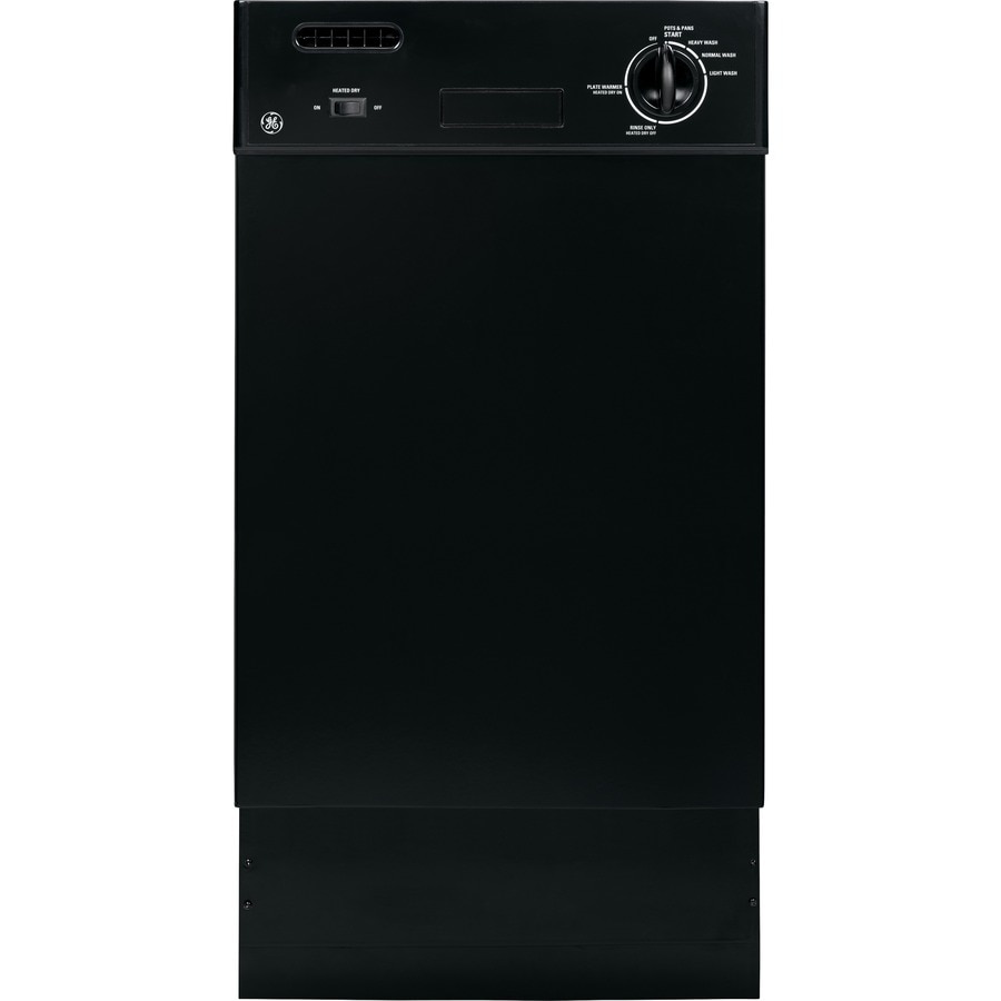 GE Fully Visible 18-in Built-In Dishwasher (Black), 60-dBA at