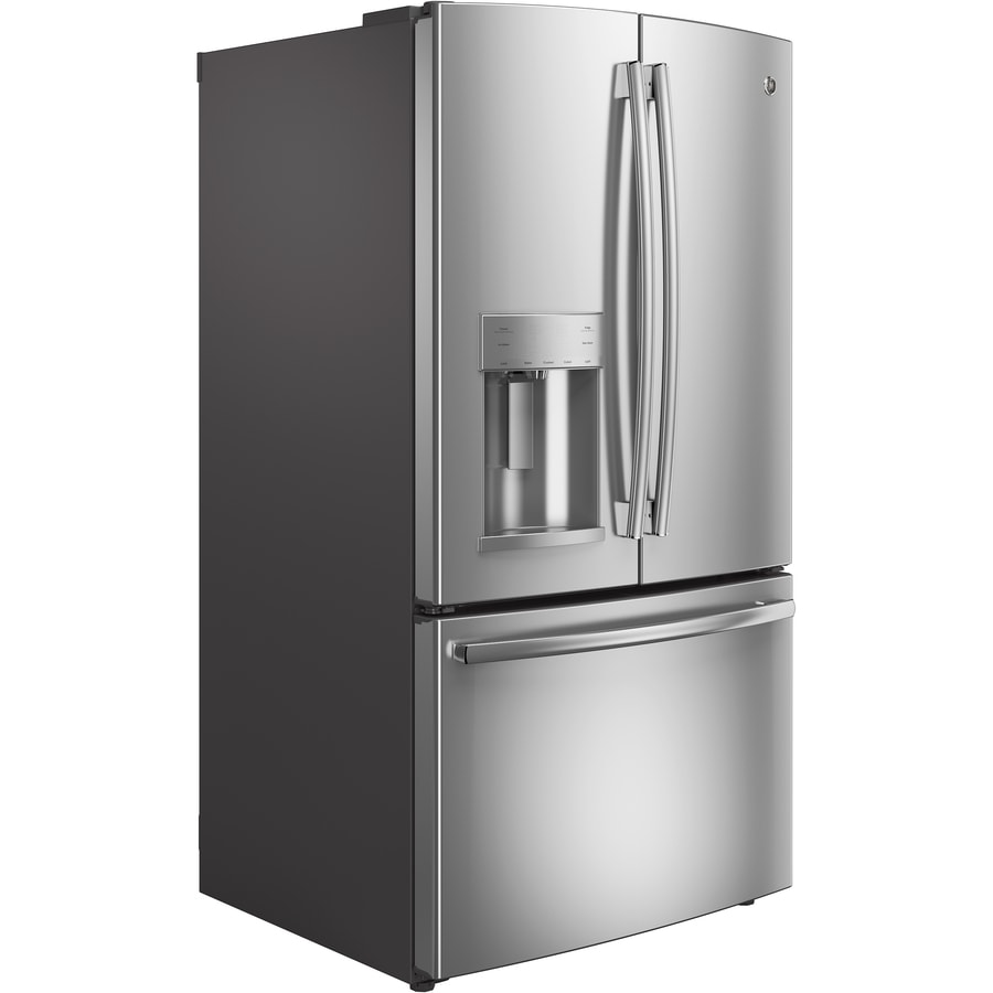 GFE26JEMDSGE GE® ENERGY STAR® 25.7 Cu. Ft. French-Door Refrigerator  FINGERPRINT RESISTANT BLACK SLATE - Clark Appliances