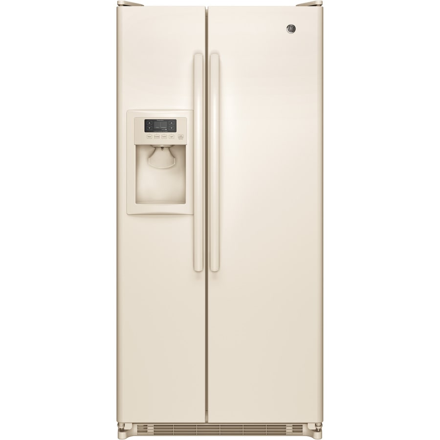 Shop GE 20-cu ft Side-by-Side Refrigerator with Single Ice Maker ...
