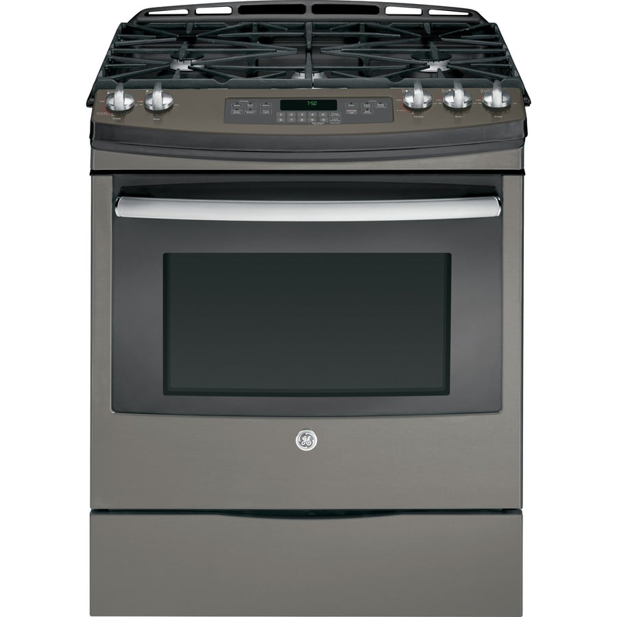 Shop GE 5-Burner 5.6-cu ft Slide-in Convection Gas Range 