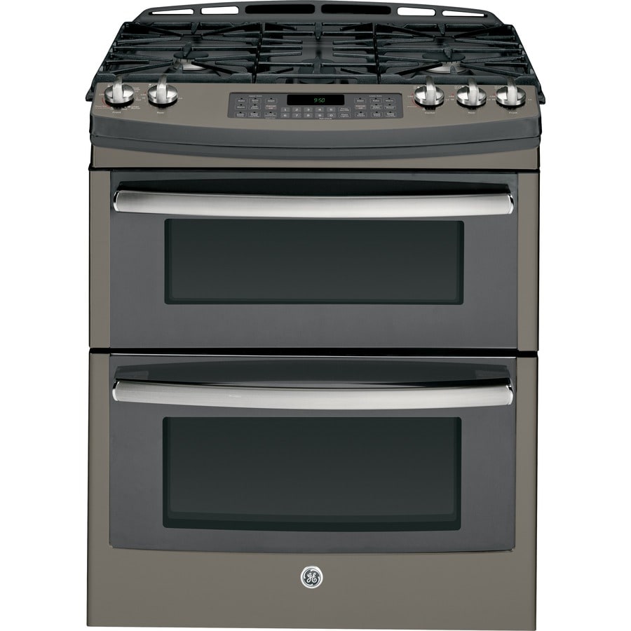 GE Profile Series 30 In 5 Burner 4 3 Cu Ft 2 5 Cu Ft Double Oven   084691263296 