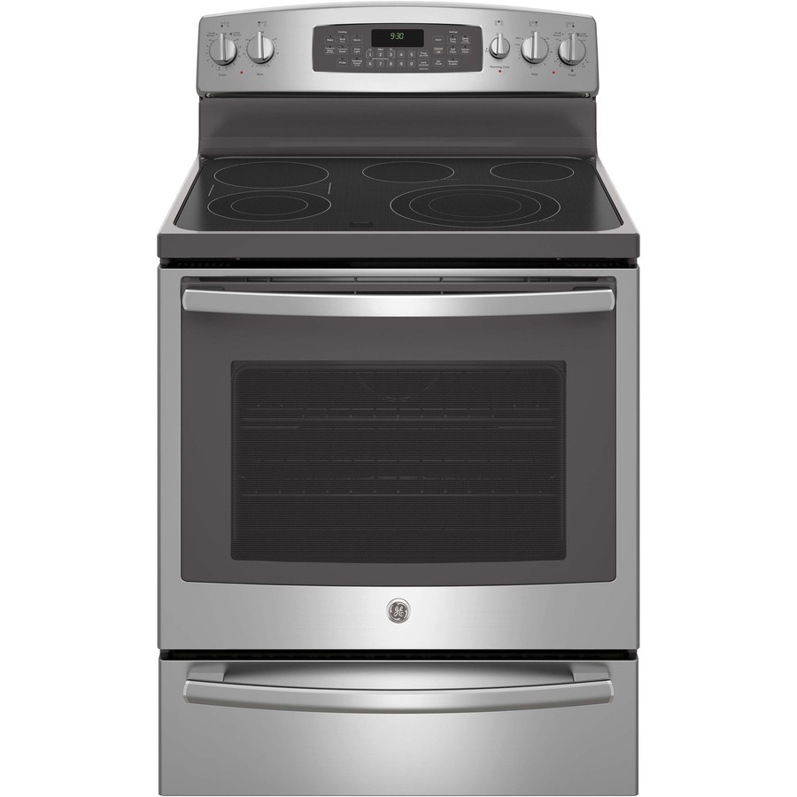 GE Profile Series Profile Smooth Surface Freestanding 5-Element 5.3-cu ...