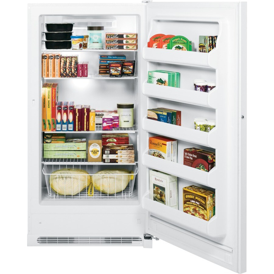 GE 16.6-cu ft Frost-Free Upright Freezer (White) in the Upright ...