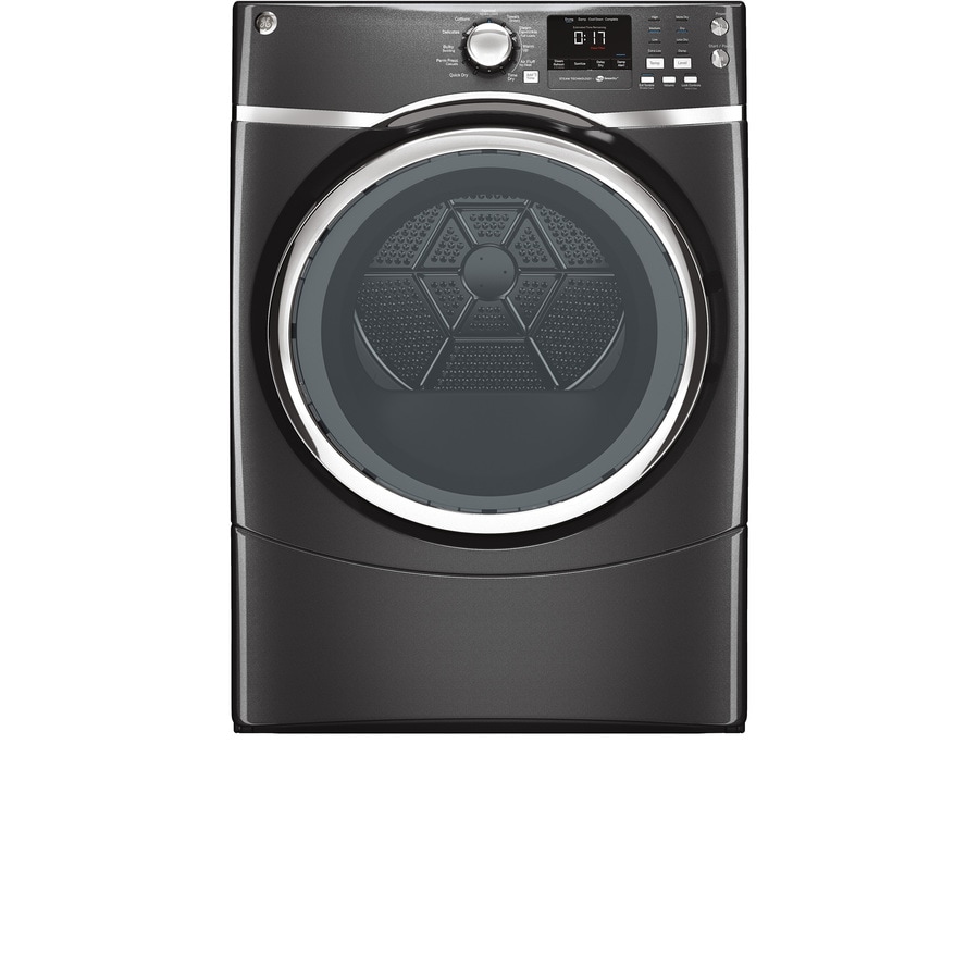 GE GFDS175EHDG Stackable Steam Cycle Electric Dryer (Diamond Gray)