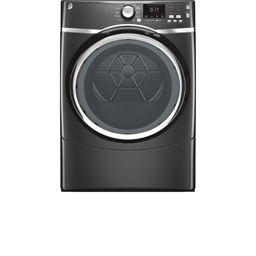 GE Reversible Side Swing Door Stackable Steam Cycle Gas Dryer (Diamond