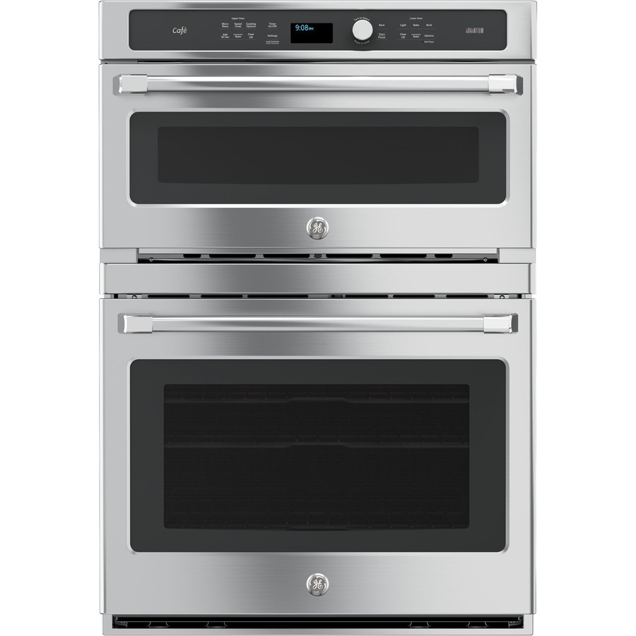 Shop GE Cafe Series Advantium Convection Double Electric Wall Oven ...