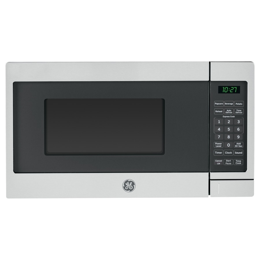 Shop GE 0.7-cu ft 700-Watt Countertop Microwave (Stainless Steel) at