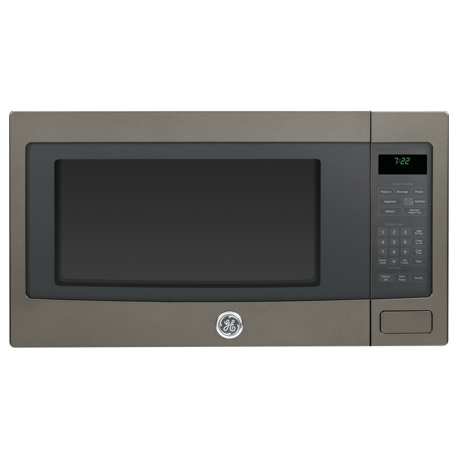 Shop GE Profile 2.2-cu ft 1100-Watt Countertop Microwave (Slate) at