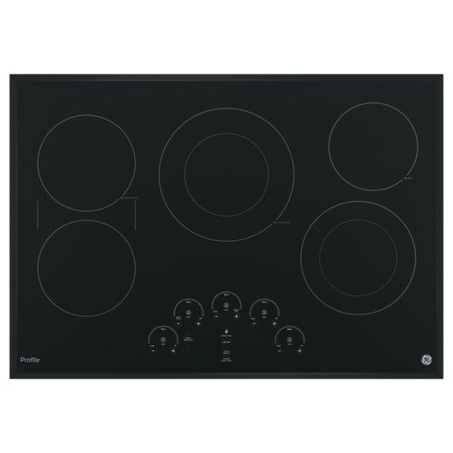 GE Profile 30in 5 Elements Smooth Surface (Radiant) Black Electric