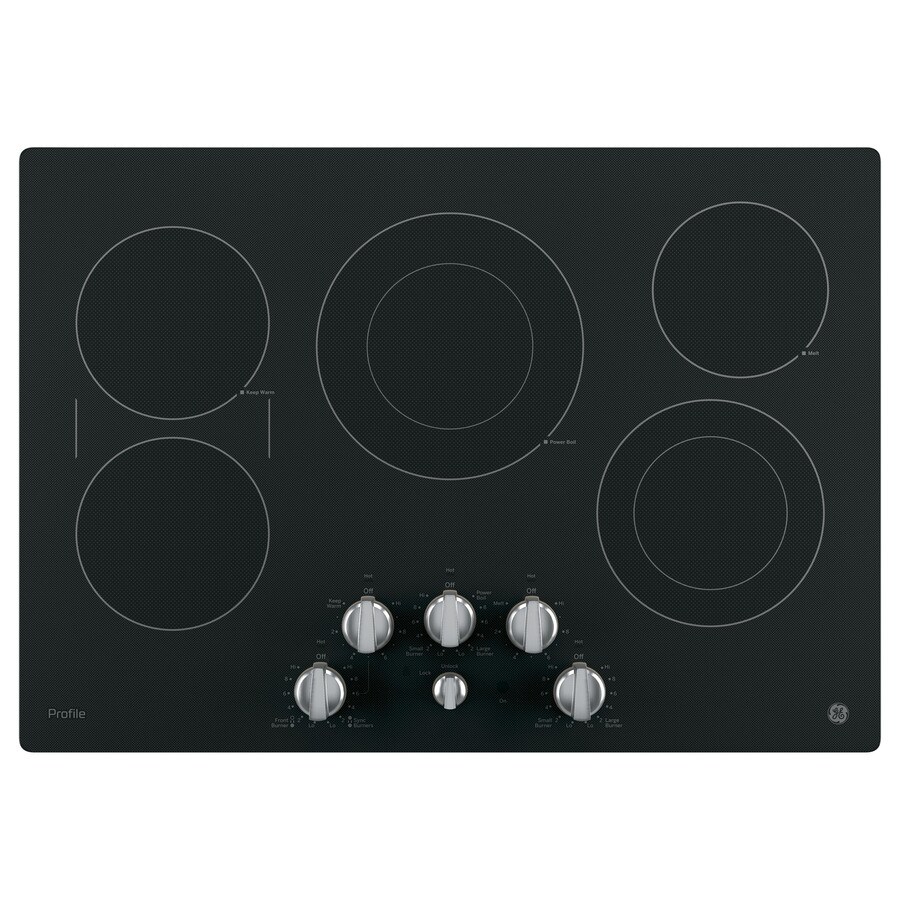 GE Profile Series PP7030EJES Profile 30-in Smooth Surface Slate Electric Cooktop