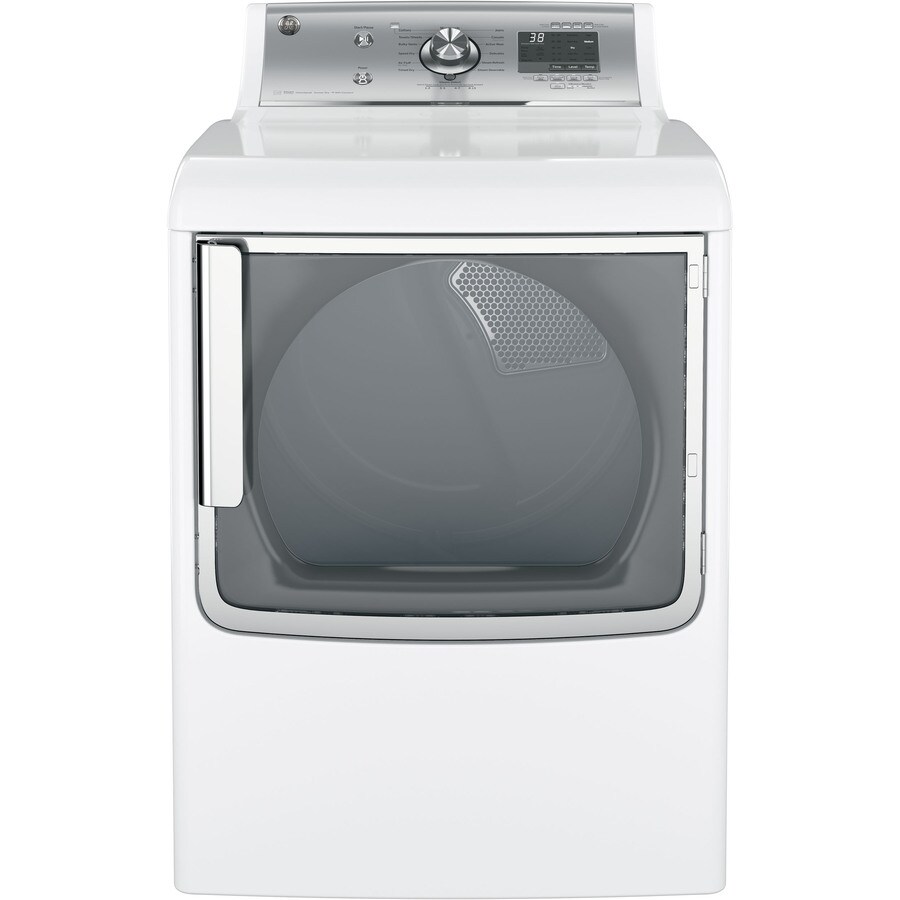 GE 7.8cu ft Electric Dryer with Steam Cycle (White) ENERGY STAR in the