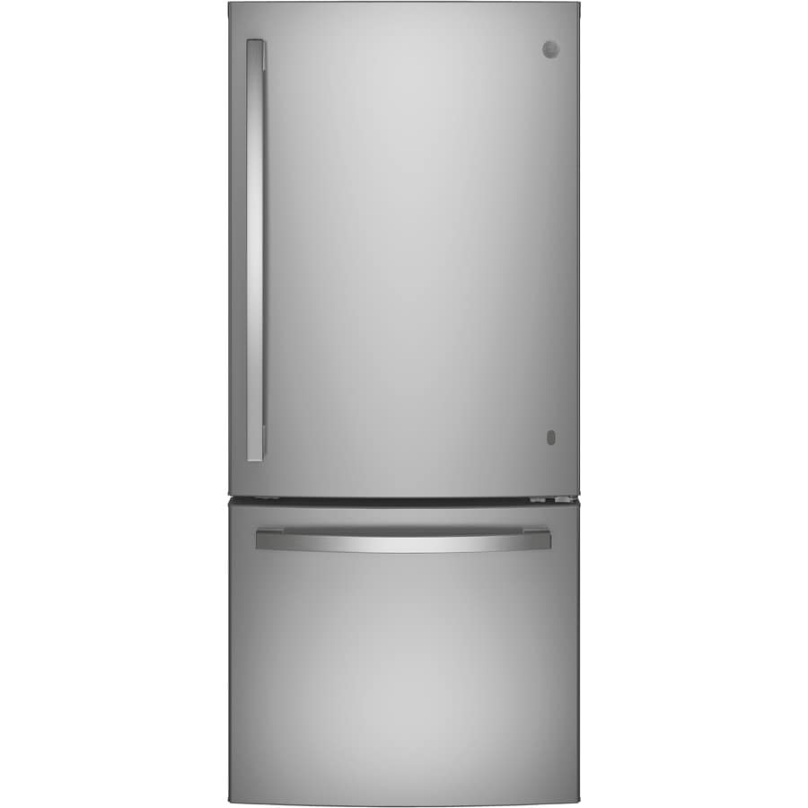 GE 20.9cu ft BottomFreezer Refrigerator with Ice Maker (Stainless