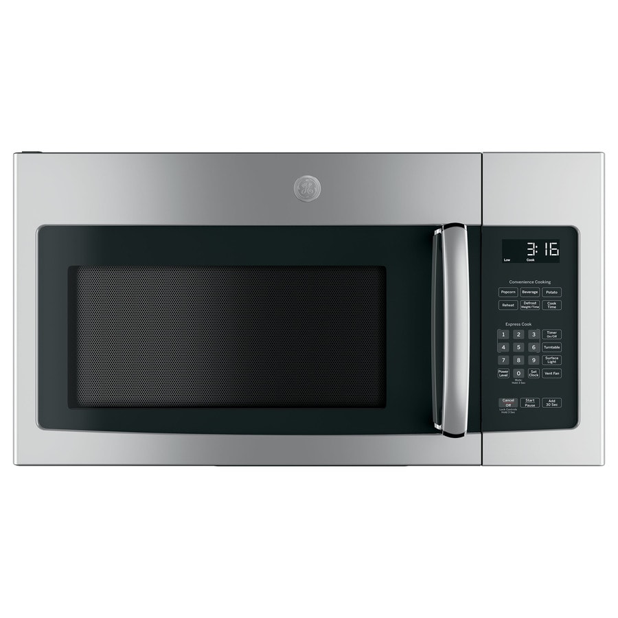 GE 1.6cu ft OvertheRange Microwave (Stainless Steel) 30in; Actual 29.875in) at
