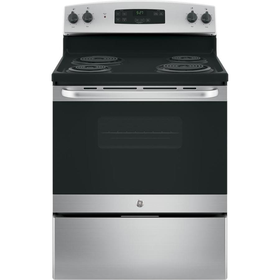 GE 5cu ft Freestanding Electric Range (Stainless Steel) (Actual 30in