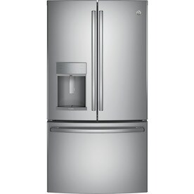 GE Profile 27.8-cu ft French Door Refrigerator with Ice Maker (Stainless steel) ENERGY STAR