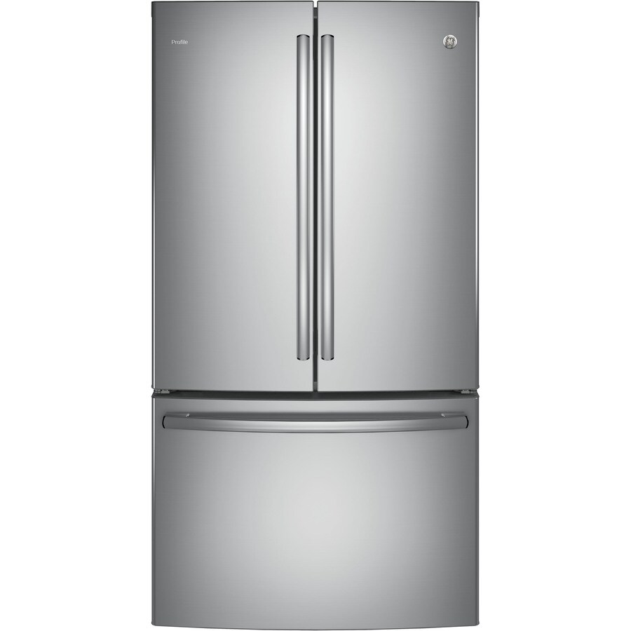 Shop GE Profile 23 1 cu Ft Counter Depth French Door Refrigerator With 