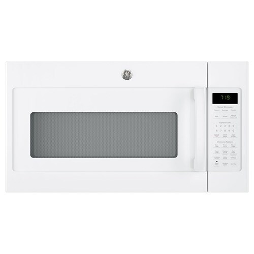GE 1.9-cu ft Over-the-Range Microwave with Sensor Cooking (White) in