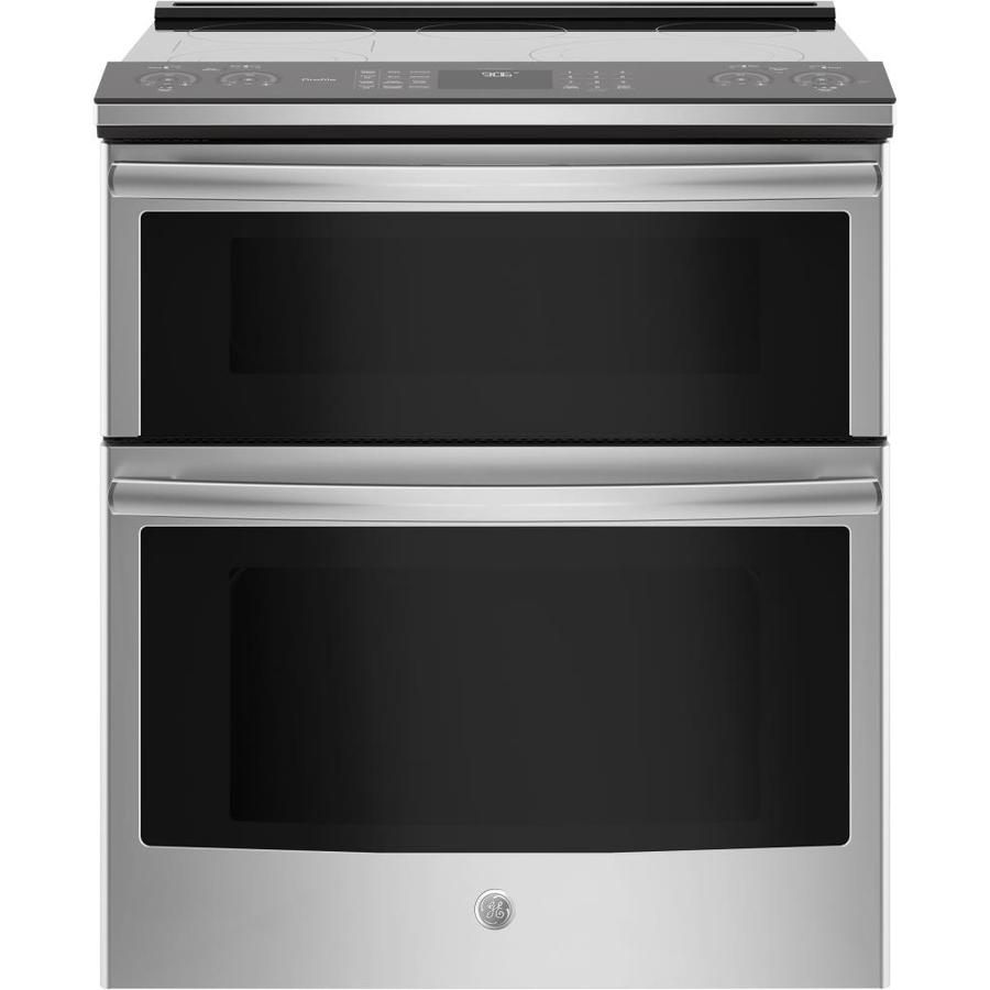 GE Profile 30in Smooth Surface 5 Elements 4.4cu ft/2.2cu ft Self