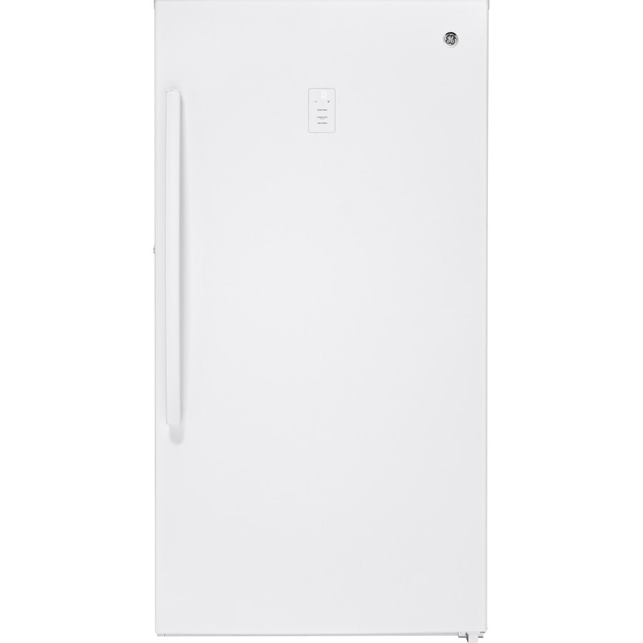 GE 17.3-cu ft Frost-free Upright Freezer (White) ENERGY ...