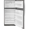 GE 20.8-cu ft Top-Freezer Refrigerator (Stainless Steel) at Lowes.com