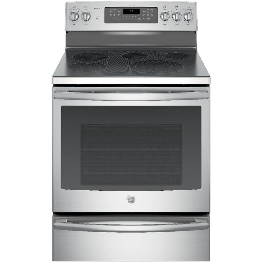 Ge Profile Smooth Surface 5 Elements 5 3 Cu Ft Self Cleaning True