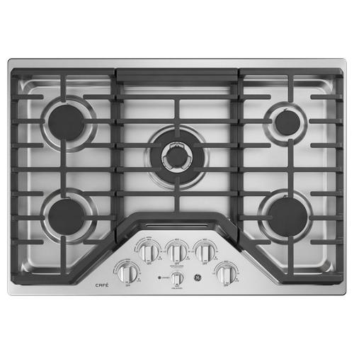 Ge Cafe 30 In 5 Burner Stainless Steel Gas Cooktop Common 30 In