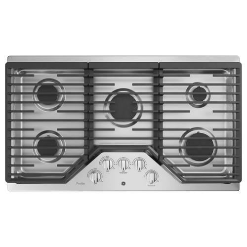 Ge Profile 36 In 5 Burner Stainless Steel Gas Cooktop Common 36