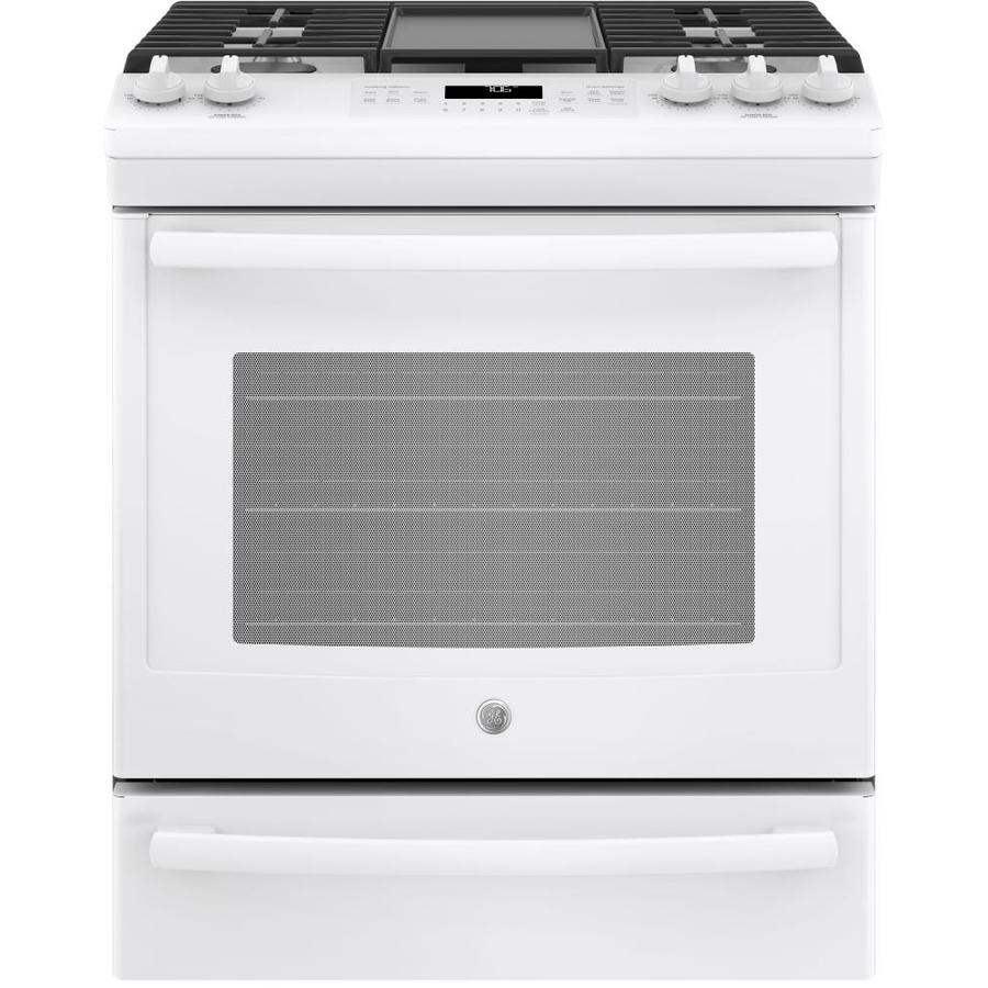 GE 5Burner 5.6cu ft Selfcleaning SlideIn Convection Gas Range