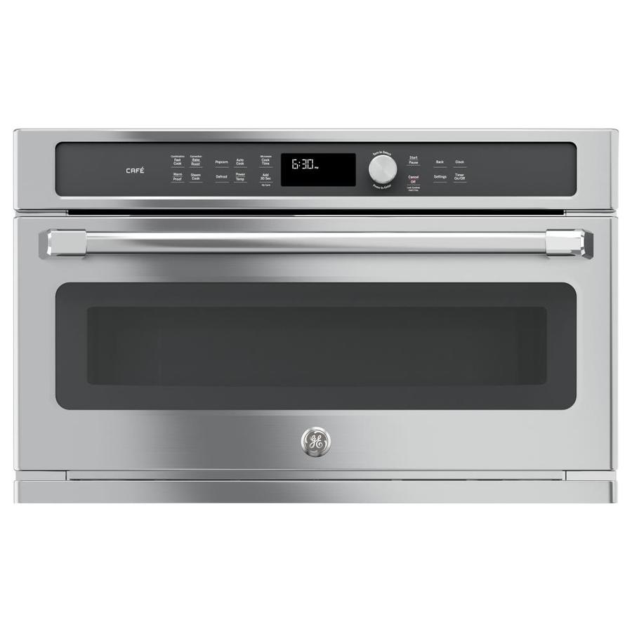 GE Cafe 1.7-cu ft Built-In Convection Microwave with Sensor Cooking