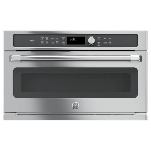 GE Cafe 1.7cu ft BuiltIn Convection Microwave with Sensor Cooking Controls and Speed Cook