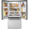 GE 18.6-cu ft Counter-Depth French Door Refrigerator with Ice Maker ...