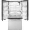 GE 18.6-cu ft Counter-Depth French Door Refrigerator with Ice Maker ...