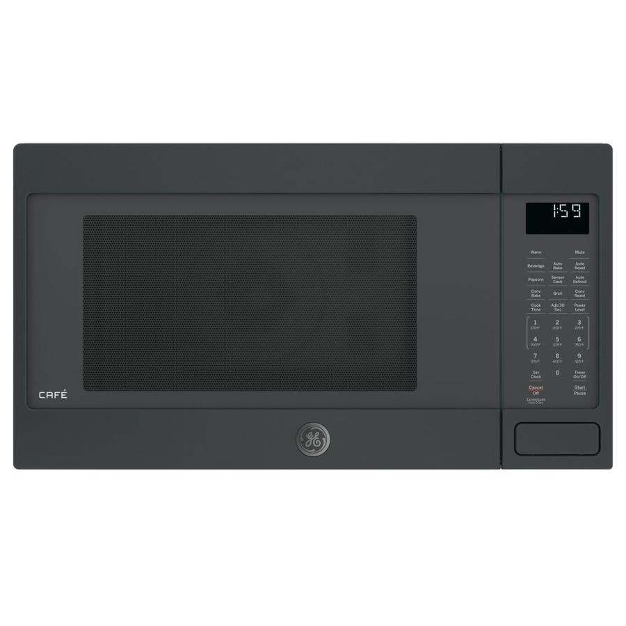 Ge Cafe 1 5 Cu Ft 1000 Countertop Convection Microwave Black